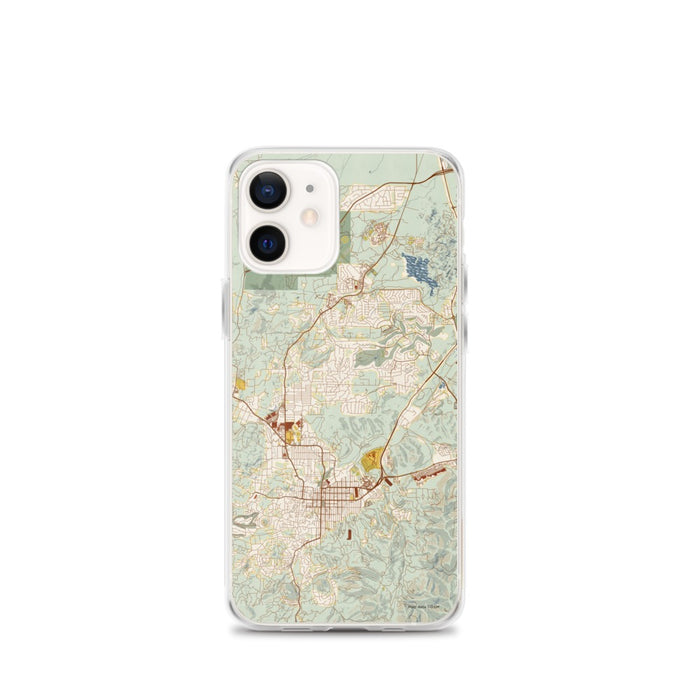 Custom Prescott Arizona Map iPhone 12 mini Phone Case in Woodblock
