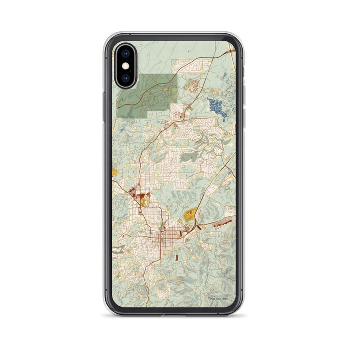 Custom Prescott Arizona Map Phone Case in Woodblock