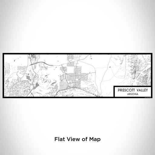Flat View of Map Custom Prescott Valley Arizona Map Enamel Mug in Classic