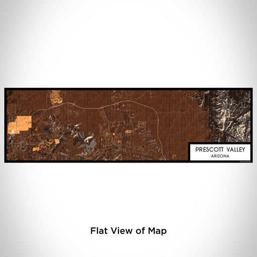 Flat View of Map Custom Prescott Valley Arizona Map Enamel Mug in Ember