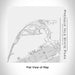 Rendered View of Presque Isle State Park Pennsylvania Map Engraving on 17oz Stainless Steel Insulated Tumbler in White