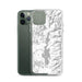 Custom Priest Lake Idaho Map Phone Case in Classic
