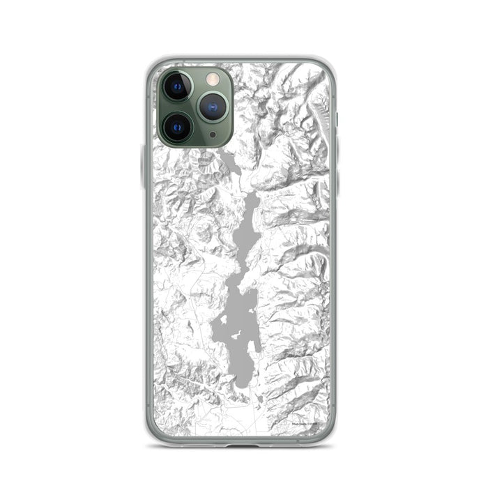 Custom iPhone 11 Pro Priest Lake Idaho Map Phone Case in Classic