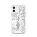 Custom iPhone 12 Priest Lake Idaho Map Phone Case in Classic