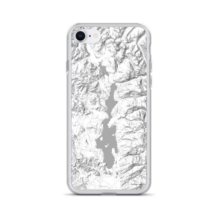 Custom iPhone SE Priest Lake Idaho Map Phone Case in Classic