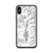 Custom iPhone X/XS Priest Lake Idaho Map Phone Case in Classic