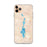 Custom iPhone 11 Pro Max Priest Lake Idaho Map Phone Case in Watercolor