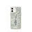 Custom iPhone 12 mini Priest Lake Idaho Map Phone Case in Woodblock