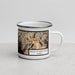 Right View Custom Prince of Wales Island Alaska Map Enamel Mug in Ember