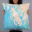 Person holding 22x22 Custom Prince of Wales Island Alaska Map Throw Pillow in Watercolor