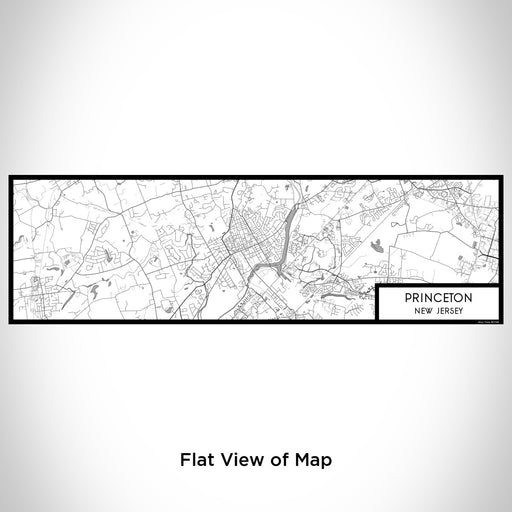 Flat View of Map Custom Princeton New Jersey Map Enamel Mug in Classic