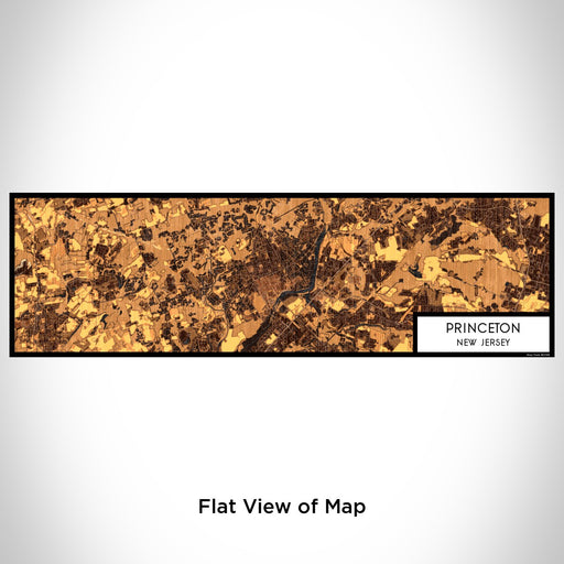Flat View of Map Custom Princeton New Jersey Map Enamel Mug in Ember