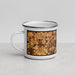 Left View Custom Princeton New Jersey Map Enamel Mug in Ember