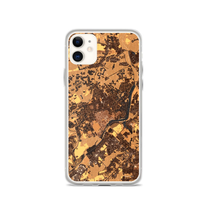 Custom Princeton New Jersey Map Phone Case in Ember