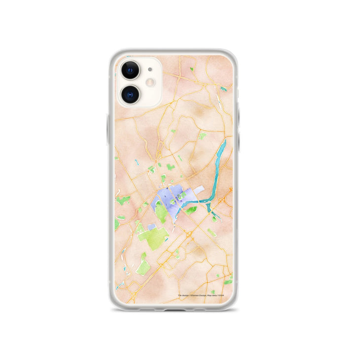 Custom Princeton New Jersey Map Phone Case in Watercolor