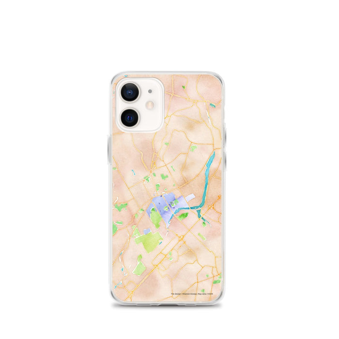Custom Princeton New Jersey Map iPhone 12 mini Phone Case in Watercolor