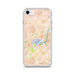 Custom Princeton New Jersey Map iPhone SE Phone Case in Watercolor