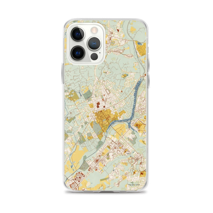 Custom Princeton New Jersey Map iPhone 12 Pro Max Phone Case in Woodblock