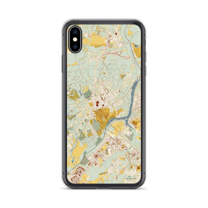 Custom Princeton New Jersey Map Phone Case in Woodblock
