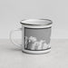 Left View Custom Princeville Hawaii Map Enamel Mug in Classic