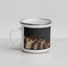Left View Custom Princeville Hawaii Map Enamel Mug in Ember