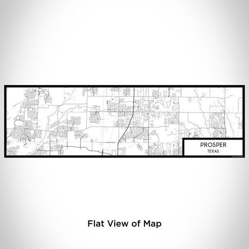 Flat View of Map Custom Prosper Texas Map Enamel Mug in Classic