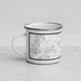 Left View Custom Prosper Texas Map Enamel Mug in Classic