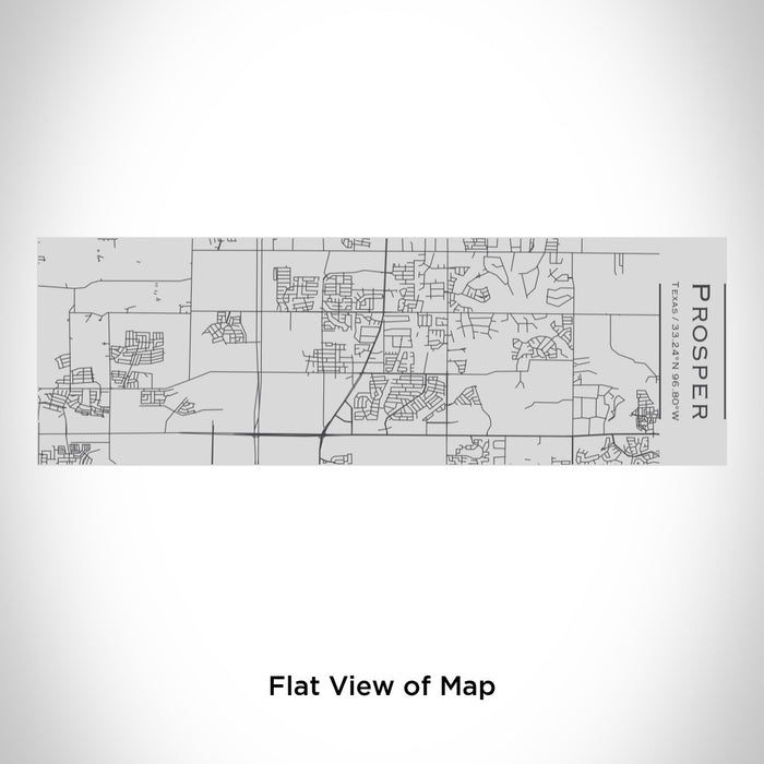 Rendered View of Prosper Texas Map Engraving on 10oz Stainless Steel Insulated Cup with Sipping Lid