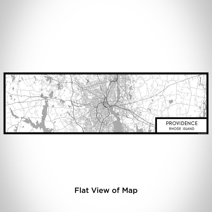 Flat View of Map Custom Providence Rhode Island Map Enamel Mug in Classic