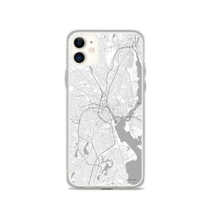 Custom Providence Rhode Island Map Phone Case in Classic
