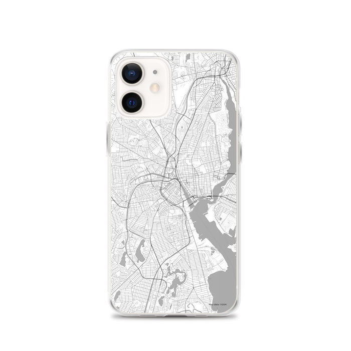 Custom Providence Rhode Island Map iPhone 12 Phone Case in Classic