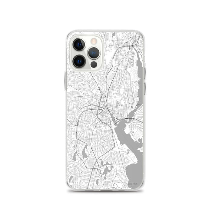 Custom Providence Rhode Island Map iPhone 12 Pro Phone Case in Classic