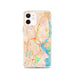 Custom Providence Rhode Island Map iPhone 12 Phone Case in Watercolor