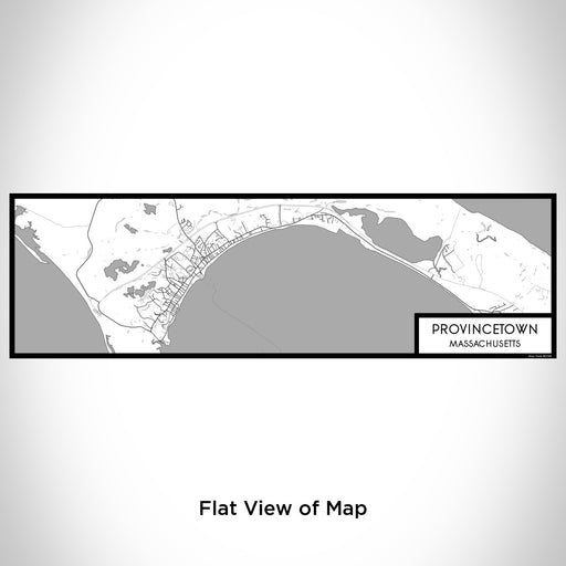 Flat View of Map Custom Provincetown Massachusetts Map Enamel Mug in Classic