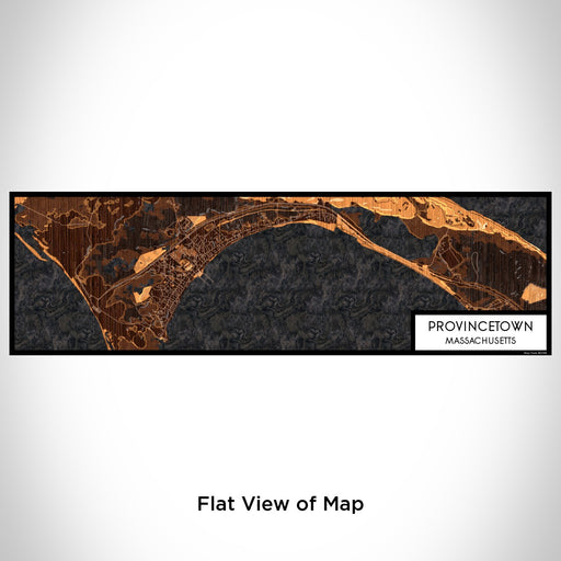 Flat View of Map Custom Provincetown Massachusetts Map Enamel Mug in Ember