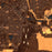 Pueblo Colorado Map Print in Ember Style Zoomed In Close Up Showing Details