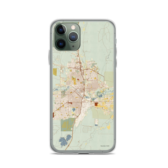 Custom Pueblo Colorado Map Phone Case in Woodblock