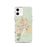 Custom Pueblo Colorado Map iPhone 12 Phone Case in Woodblock