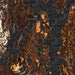 Puget Sound Washington Map Print in Ember Style Zoomed In Close Up Showing Details