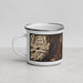 Left View Custom Puget Sound Washington Map Enamel Mug in Ember