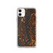 Custom Puget Sound Washington Map Phone Case in Ember