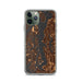 Custom Puget Sound Washington Map Phone Case in Ember
