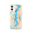 Custom Puget Sound Washington Map iPhone 12 Phone Case in Watercolor