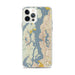 Custom Puget Sound Washington Map iPhone 12 Pro Max Phone Case in Woodblock