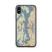 Custom Puget Sound Washington Map Phone Case in Woodblock