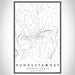 Punxsutawney Pennsylvania Map Print Portrait Orientation in Classic Style With Shaded Background