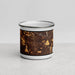 Front View Custom Puyallup Washington Map Enamel Mug in Ember