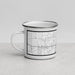 Left View Custom Racine Wisconsin Map Enamel Mug in Classic