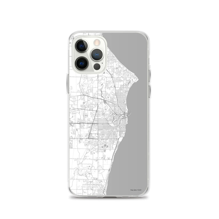 Custom Racine Wisconsin Map iPhone 12 Pro Phone Case in Classic