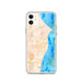 Custom Racine Wisconsin Map Phone Case in Watercolor